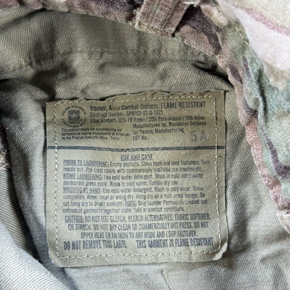 Military Combat Pants Men Medium 34x31 FR Multicam Cargo Trouser Flame Resistant - Picture 3 of 7